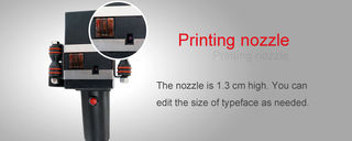 High Speed Portable Inkjet Printer , T3 Handheld Batch Coding Machine 5W Gross Power