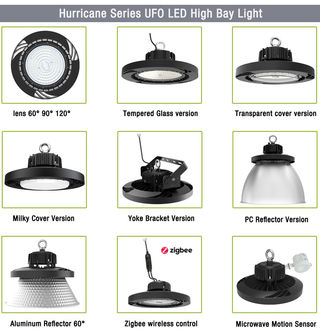 DLC 100 Watt UFO LED High Bay Light 100-277VAC For Warehouse Replacement Lighting