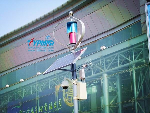 VAWT Maglev Wind Solar Hybrid Street Light System for Residential Area , Park Lot